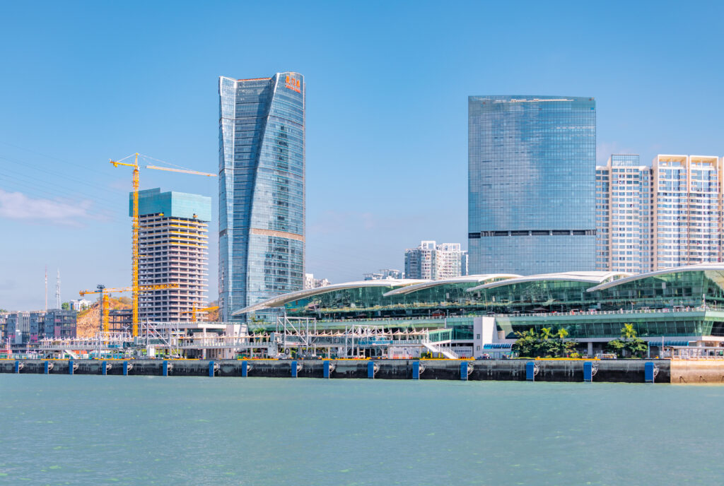 Ferry station at Xiamen , Fujian Province, China
