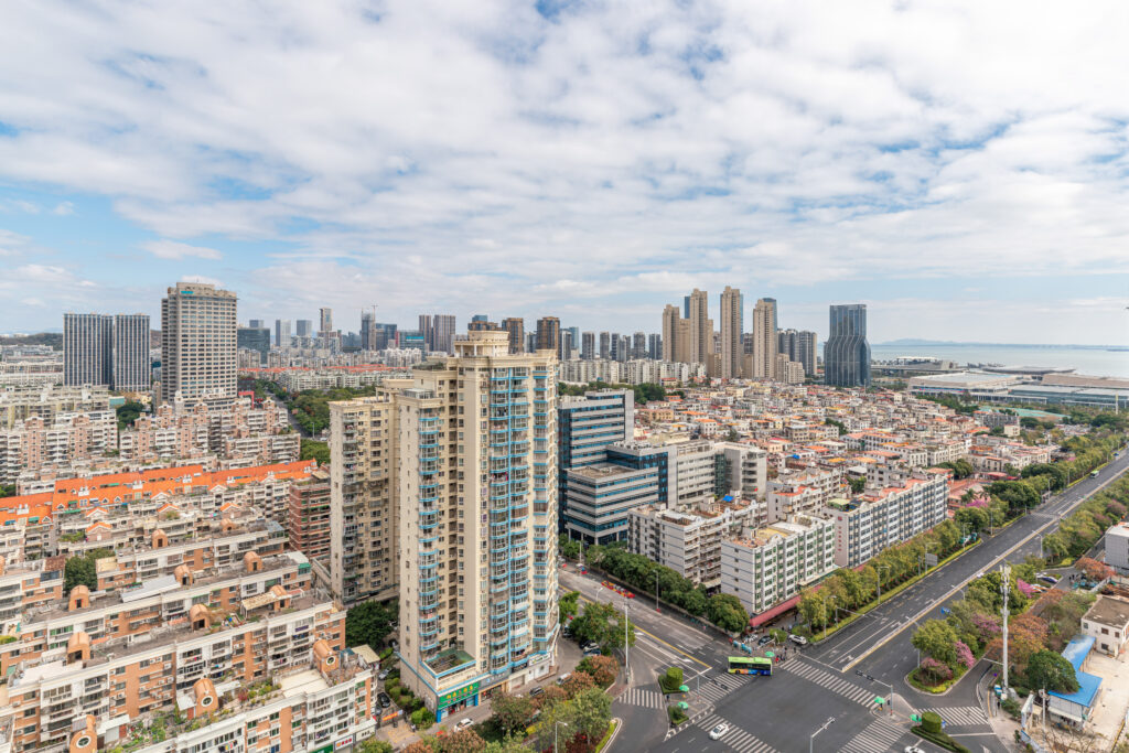 Skyline view of Xiamen International Conference and Exhibition Center