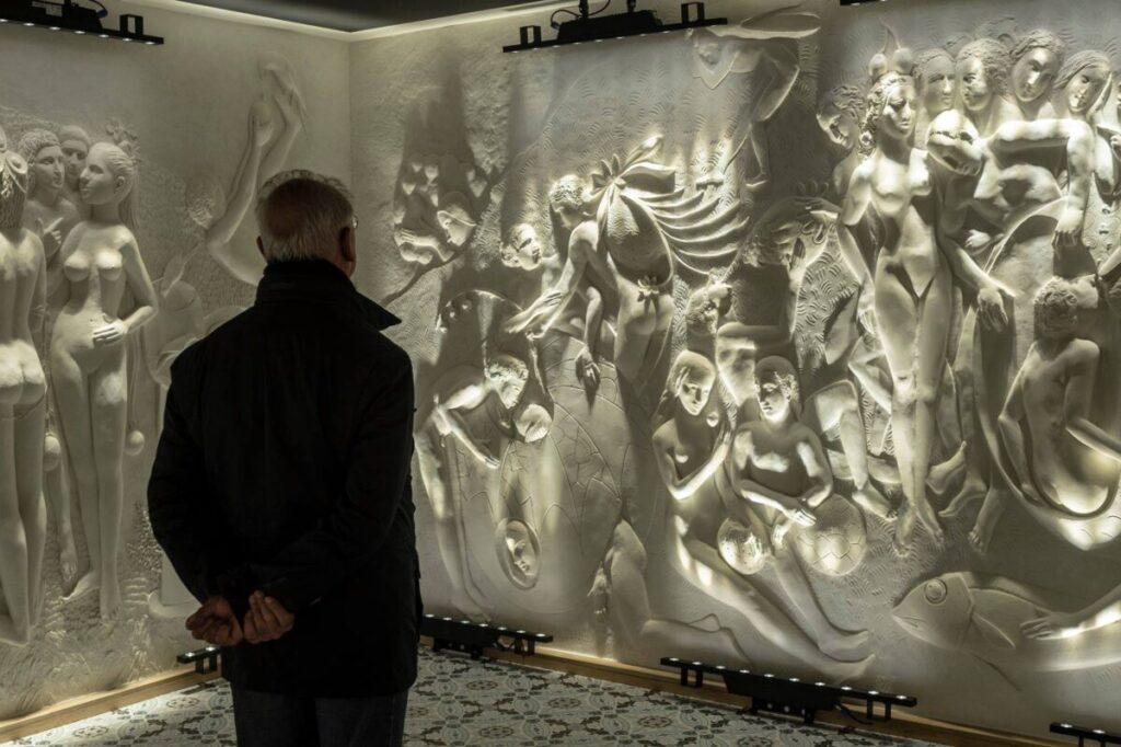 3D Museum exhibit in Bruges, Belgium, showcasing interactive art and immersive experiences for visitors
