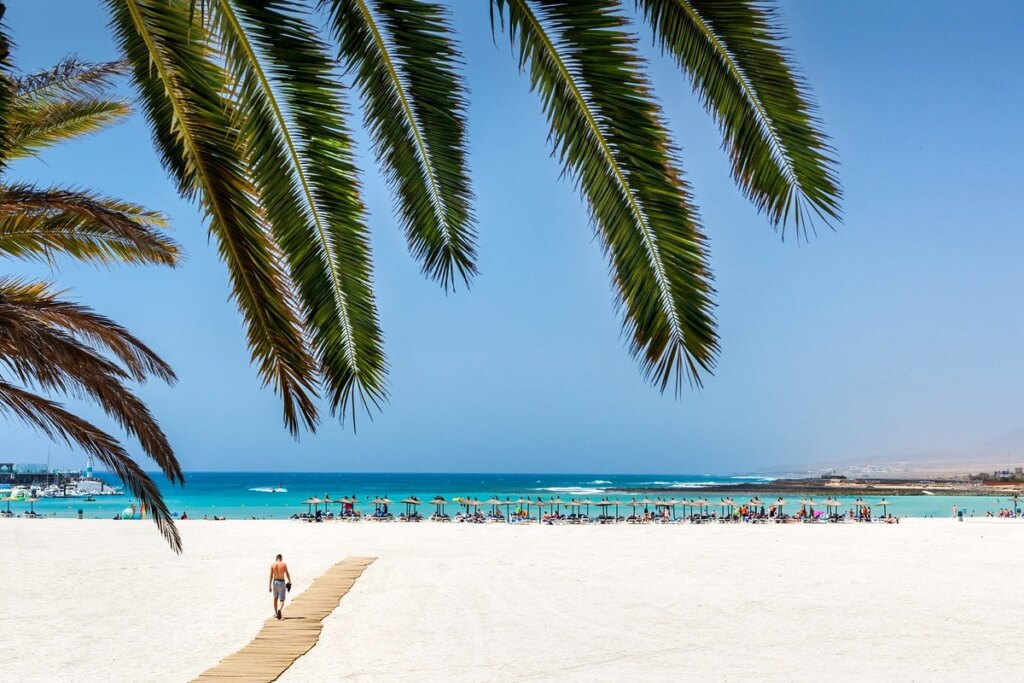 Guests enjoying the beach at 
Fuerteventura, Spain