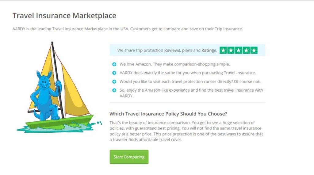 Aardy Travel Insurance Marketplace Information