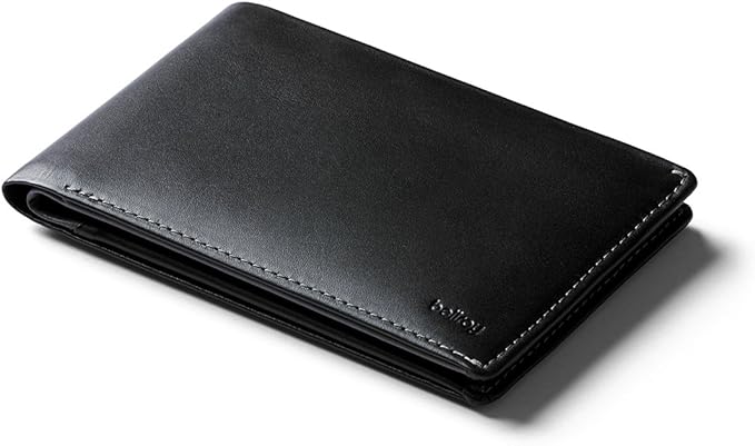 Bellroy travel wallet with organized compartments for cards, passport, and currency