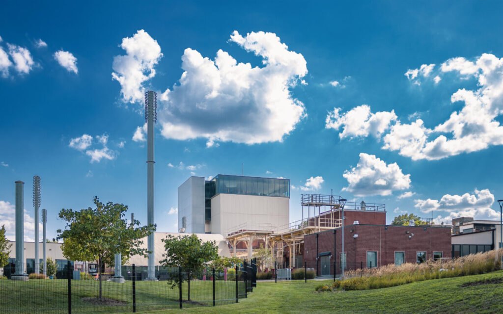 Panoramic view and the skyline at Bentonville, Arkansas