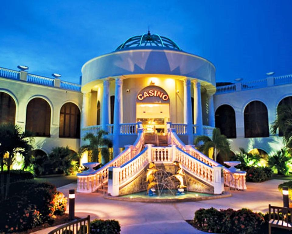 Casino gaming floor at Divi Carina Bay Beach Resort with slots and table games