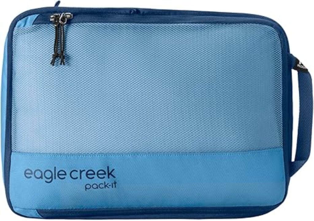 Lightweight Eagle Creek Pack-It Specter packing cube in a vibrant color, ideal for organizing travel essentials