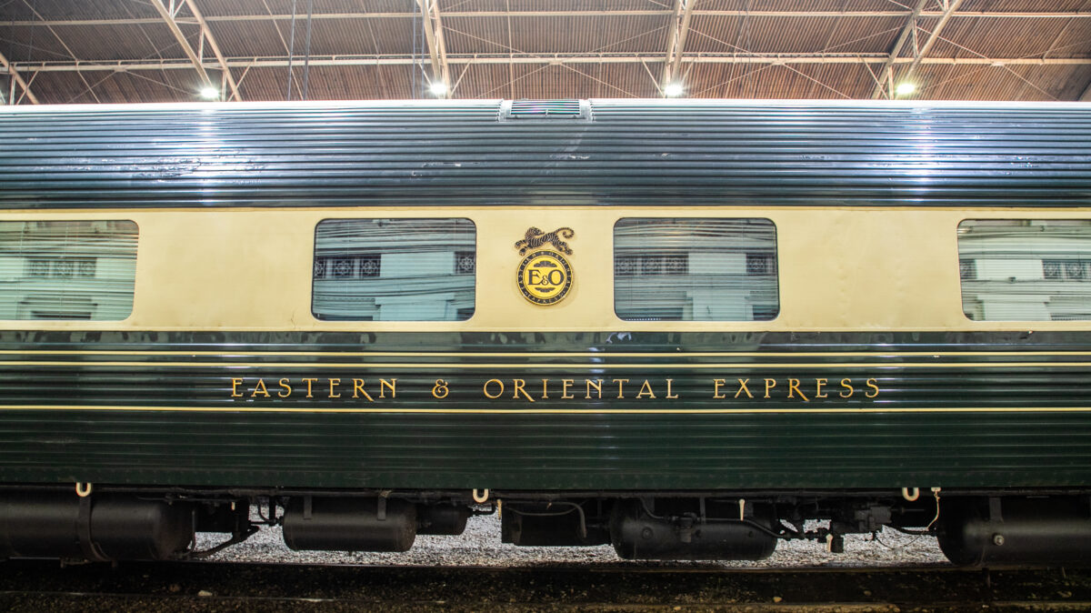 Eastern & Oriental Express Luxury Trains at Hua Lamphong railway station, Bangkok, Thailand