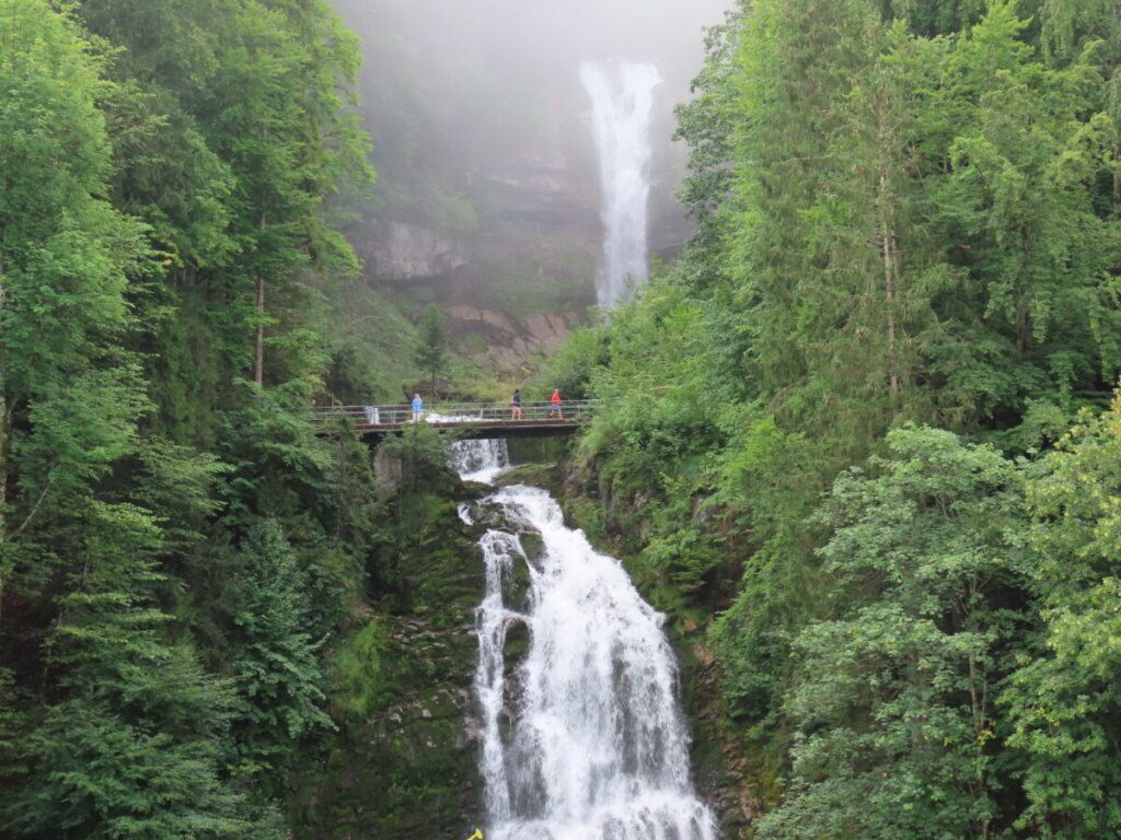 Giessbachfälle or the Giessbach Falls in Canton of Bern, Switzerland