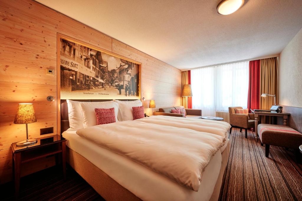 Room interior at Hotel Interlaken in Switzerland