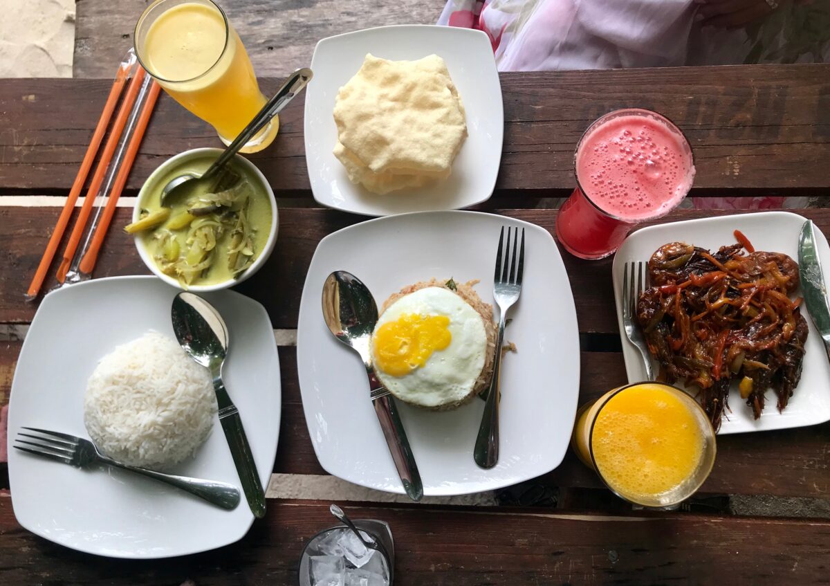 Traditional Maldivian seafood feast with fresh lobster and local dishes