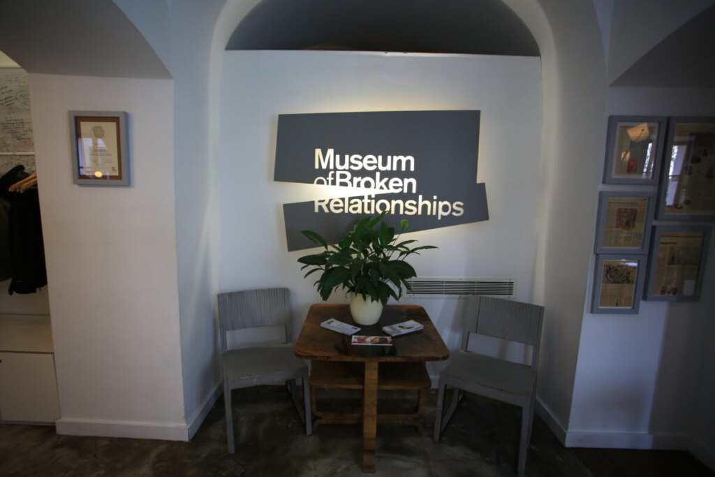 view of the Museum of Broken Relationships