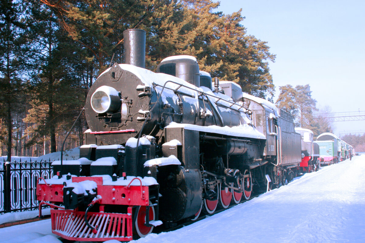 The Trans-Siberian Railway in winter